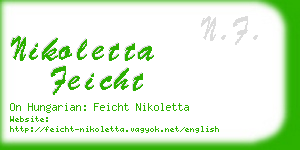 nikoletta feicht business card